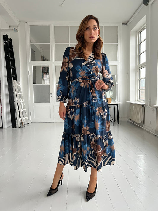 Bianca blue flower dress