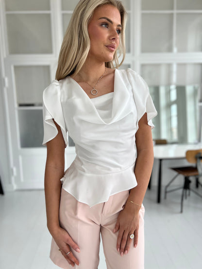 Elli White satin blouse