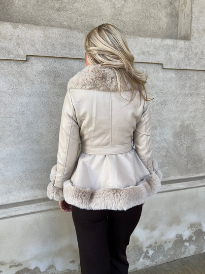 Flam beige jacket