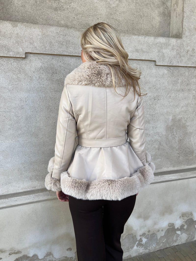 Flam beige jacket