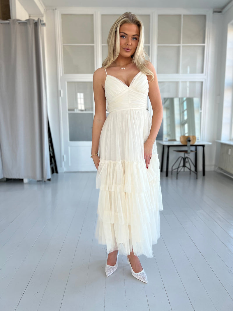 Lily McBee cream tulle dress