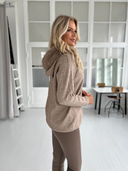 Lamiar taupe cardigan (2001) - fra fra siden - webshoppen Aaberg Copenhagenet 