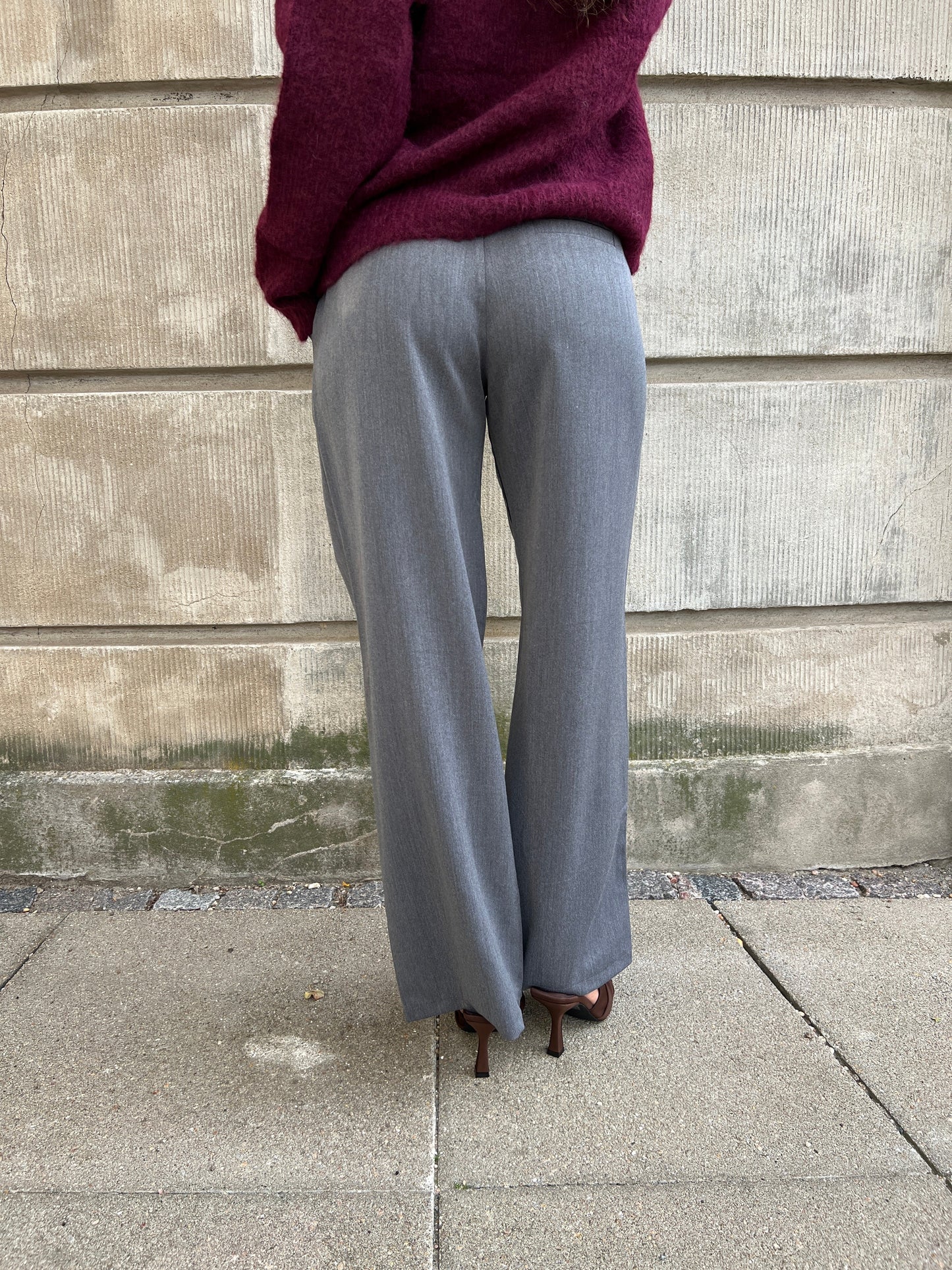 Eight Luxe grey trousers