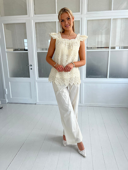 Gaspar Honolulu beige poplin pants
