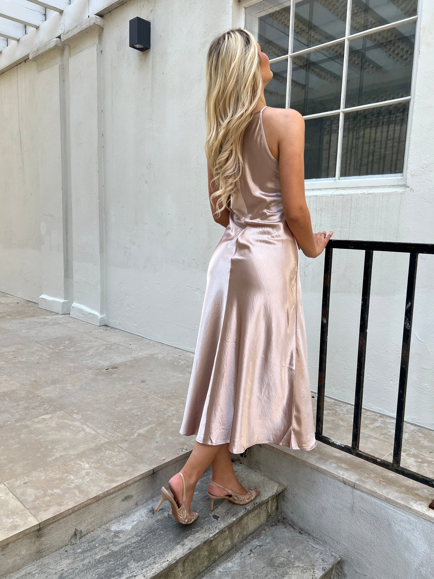 Its May champagne dress