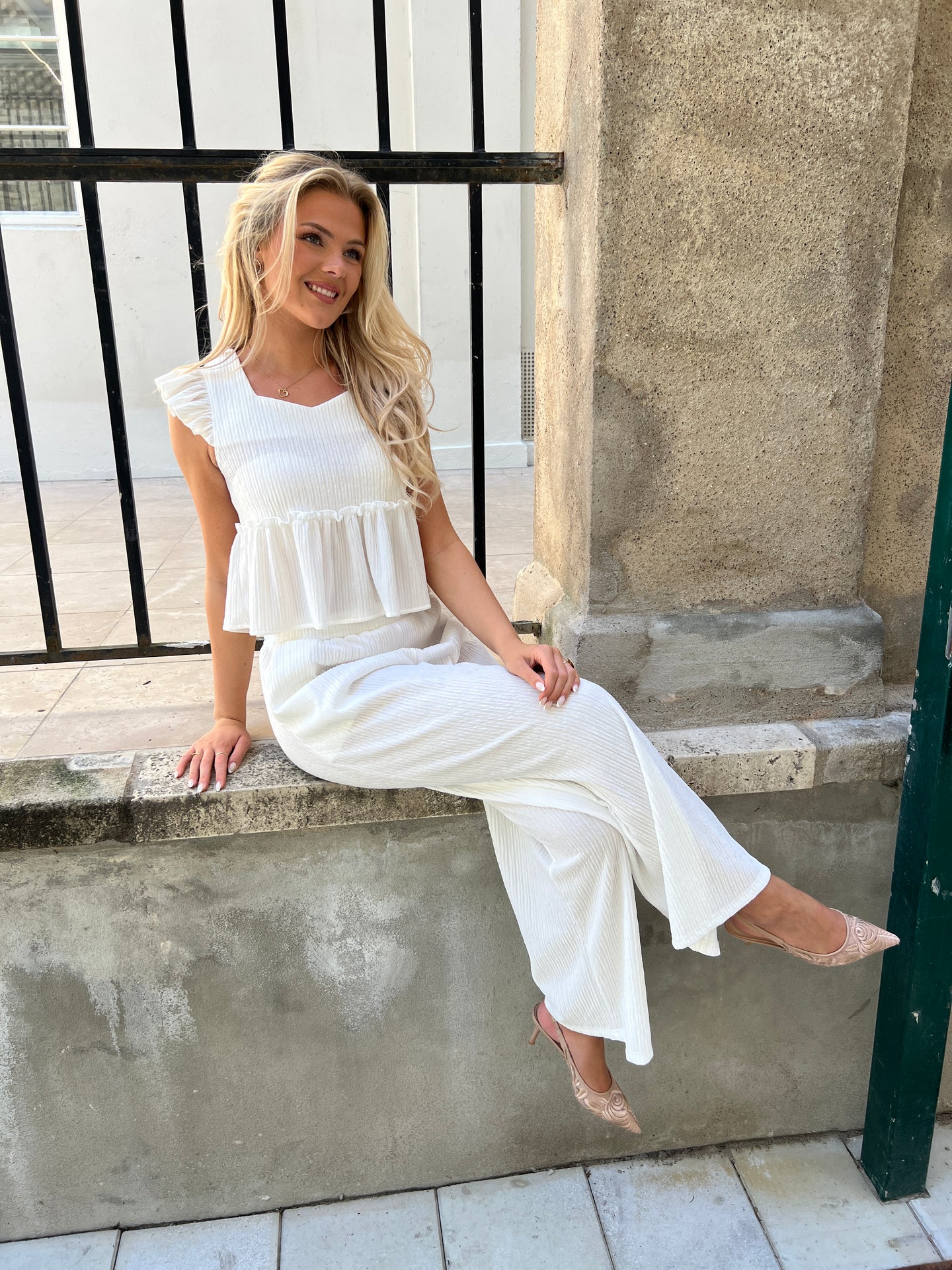 Flam Pearl White set