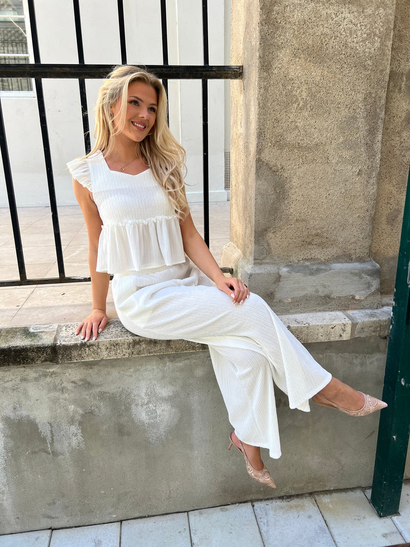 Flam Pearl White set