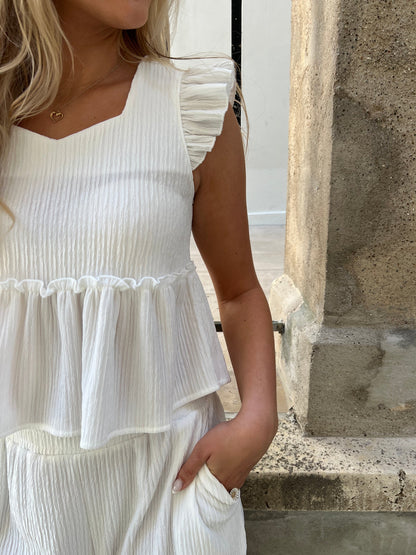 Flam Pearl White set