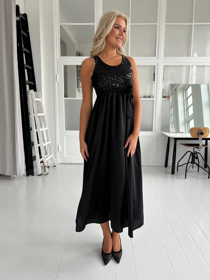 So Look black strap dress (6092)-kjole-Aaberg Copenhagen