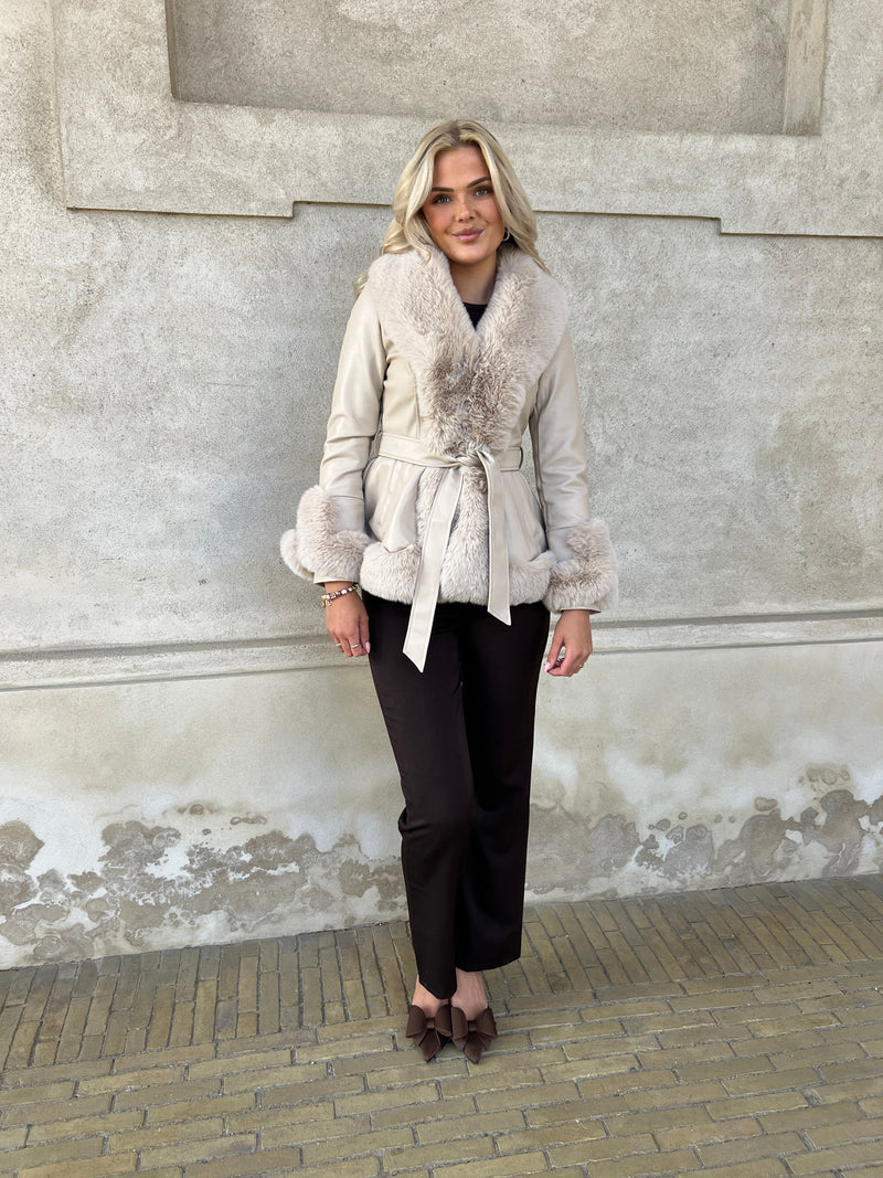 Flam beige jacket