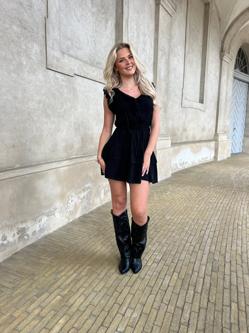Estee black festive dress