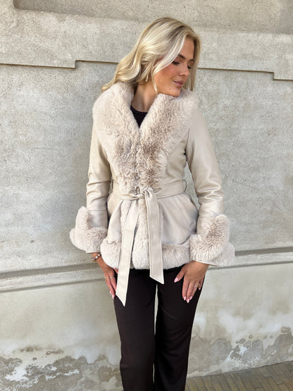 Flam beige jacket
