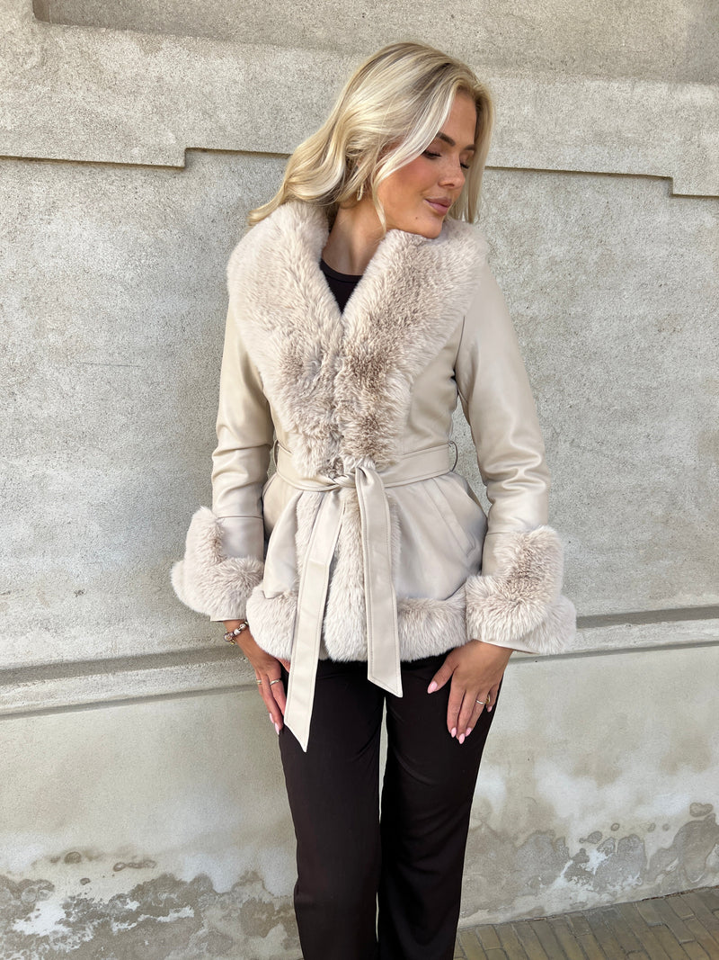Flam beige jacket