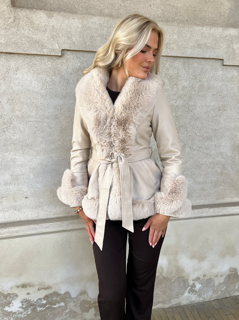 Flam beige jacket