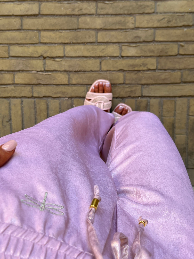 Gaspar Honolulu rose gold pants fra webshoppen Aaberg Copenhagen