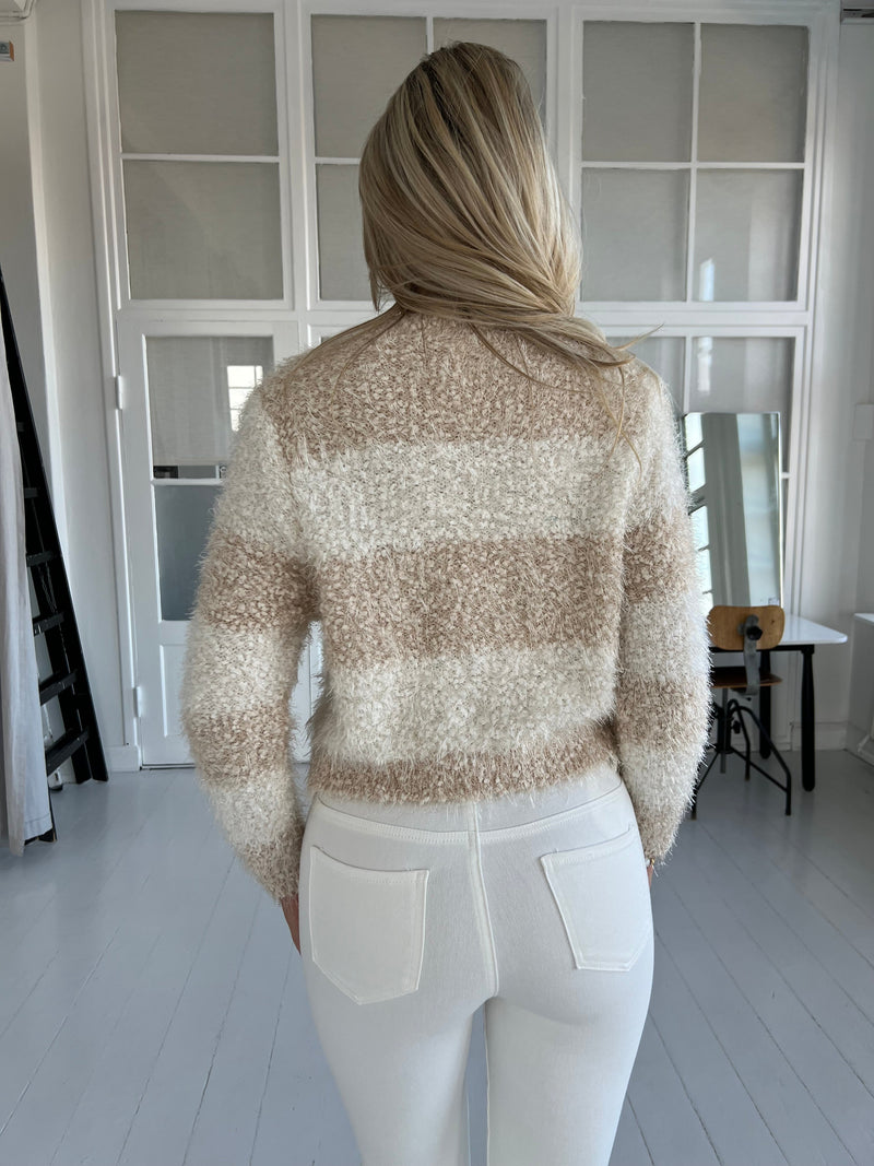 Elli white knit cardigan