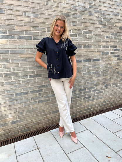 Gaspar black Garda Blouse