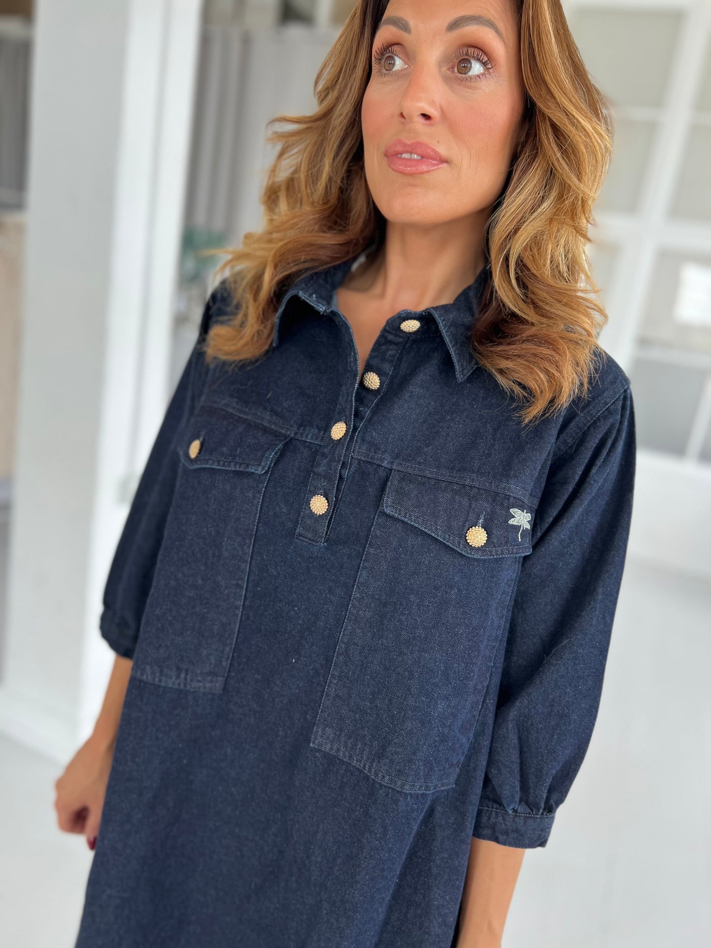 Gaspar denim Malmø dress (7705)