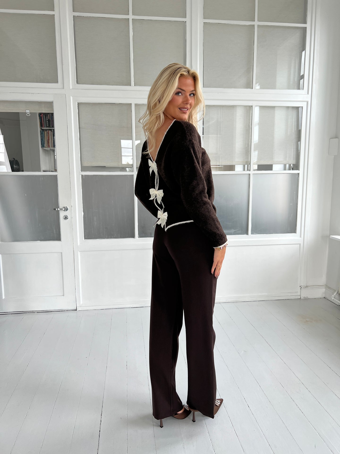 Eight Luxe Brown trousers Long
