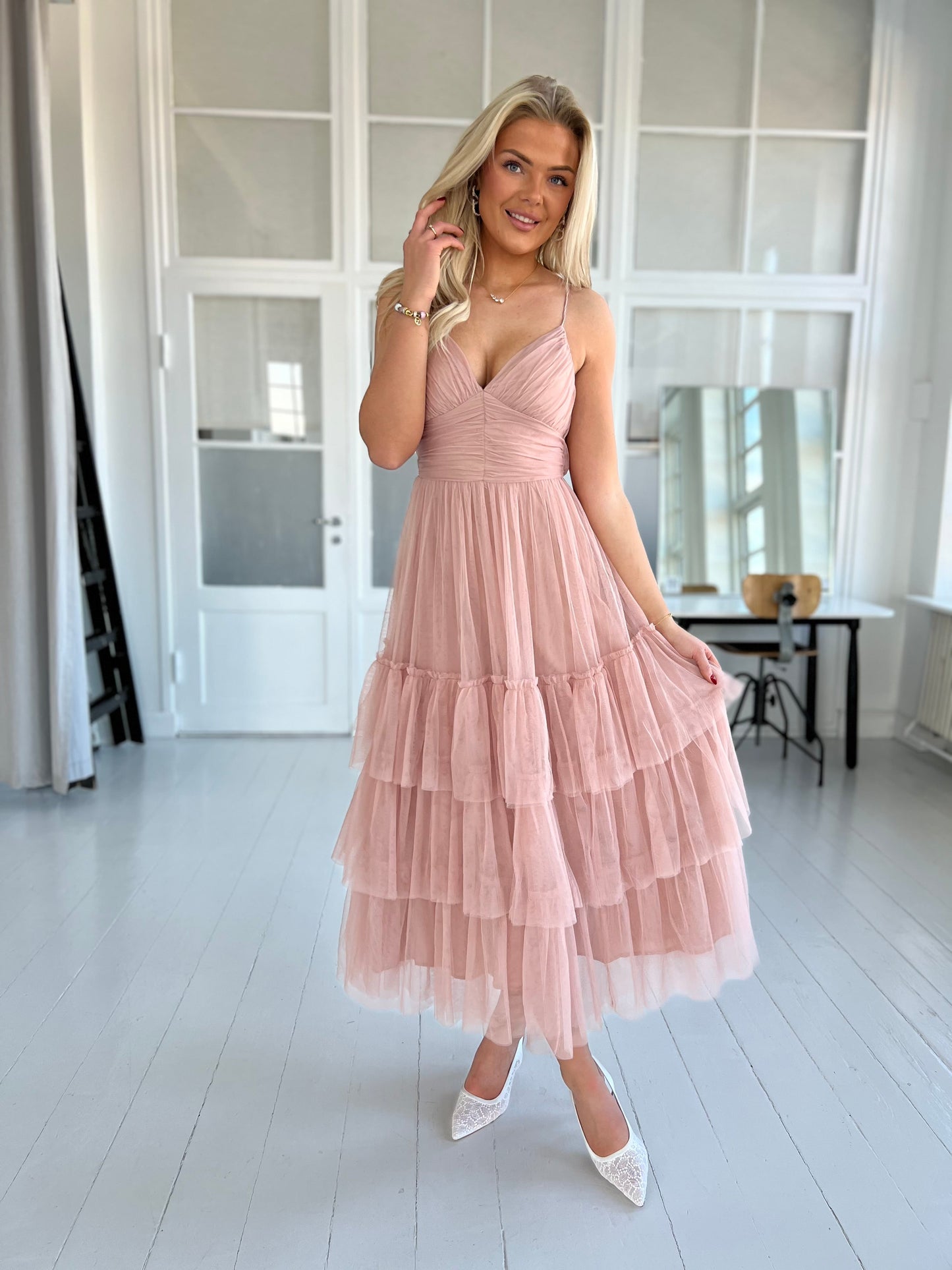 Lily McBee rose tulle dress