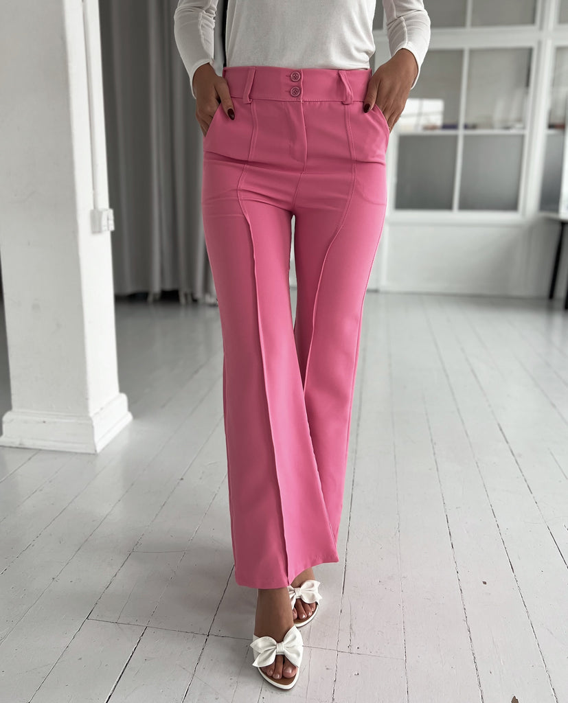 Rosy pink pants-sæt-Åberg CPH-Onesize-Åberg Copenhagen DK