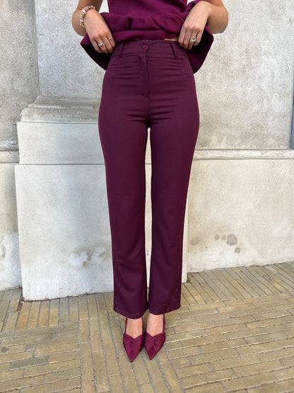 Eight Luxe wine pants