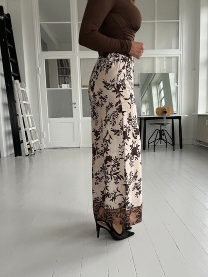 Bellice beige satin pants