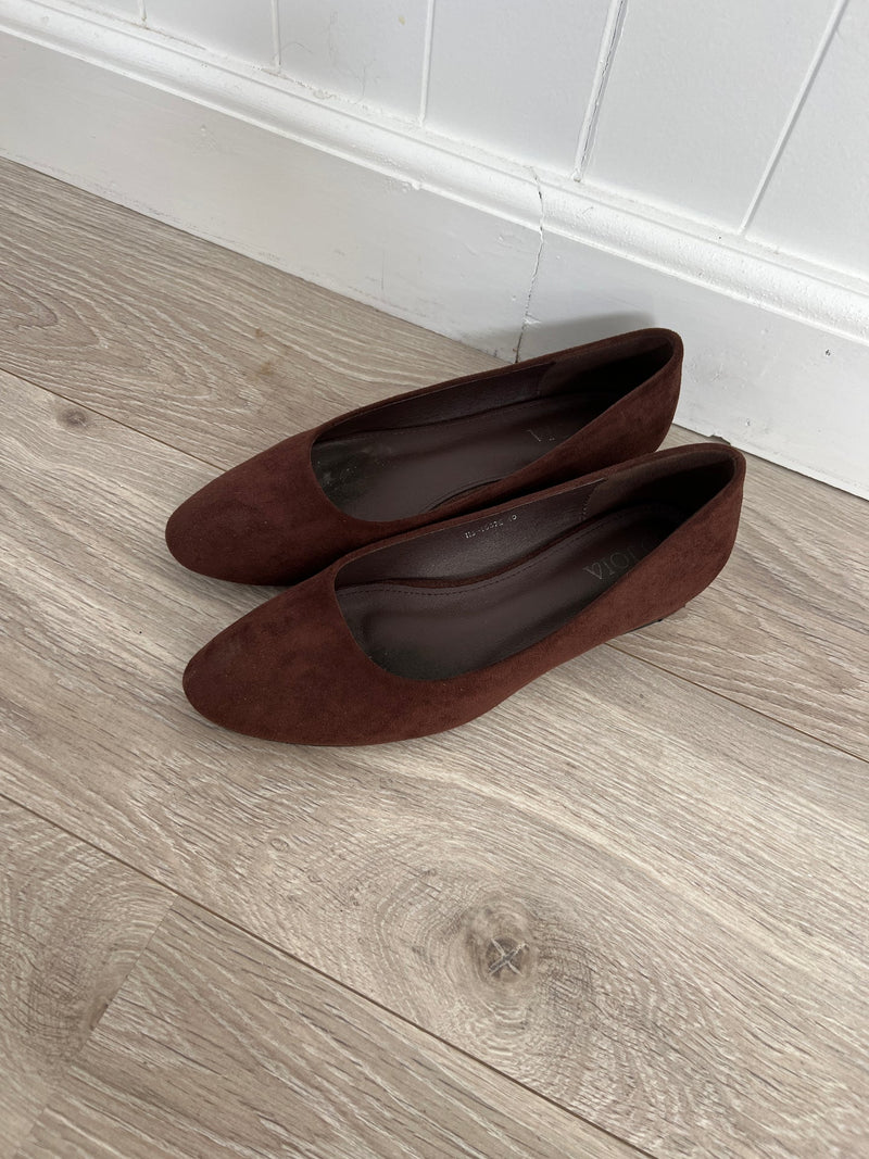 Joia dark brown ballerine