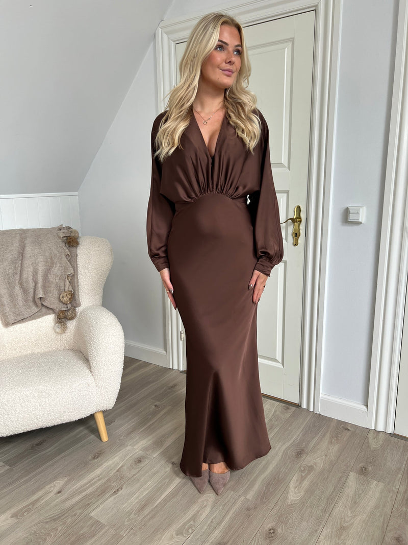 Eight luxe satin choko dress