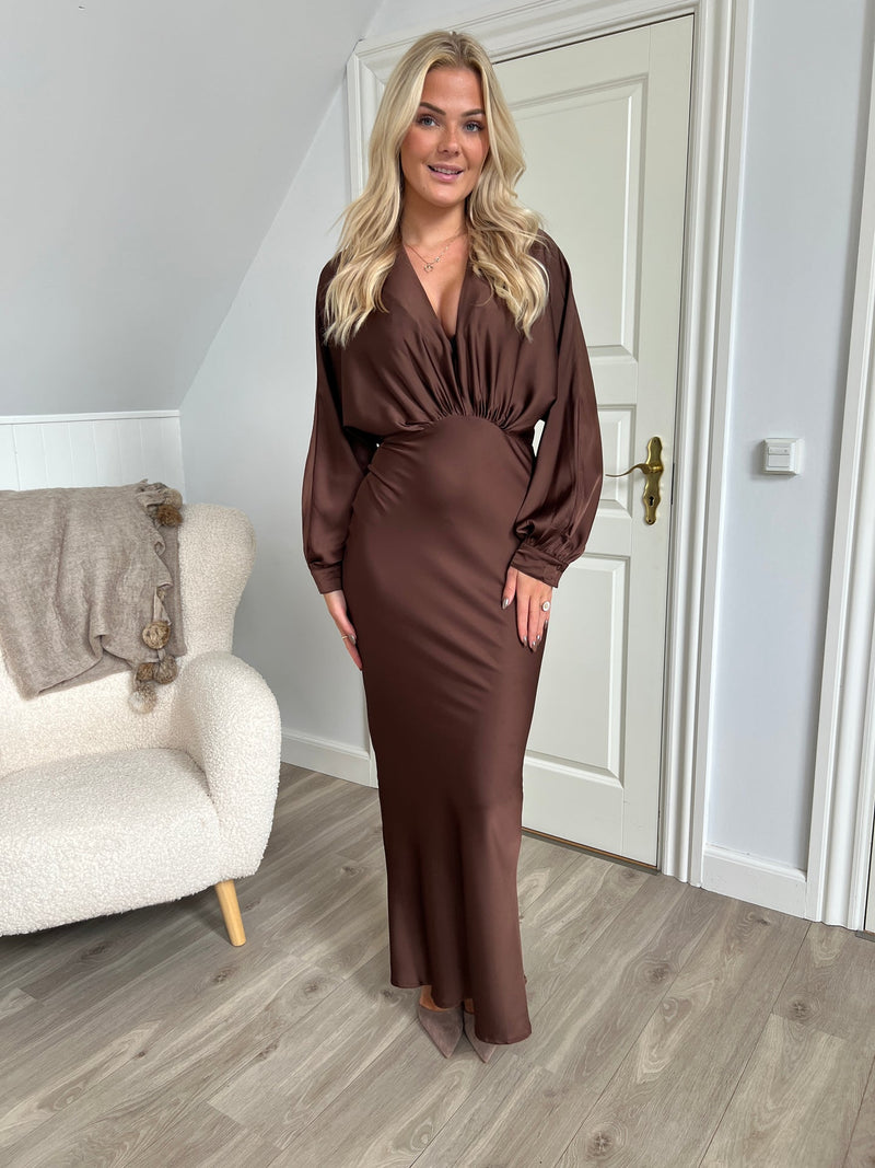 Eight luxe satin choko dress