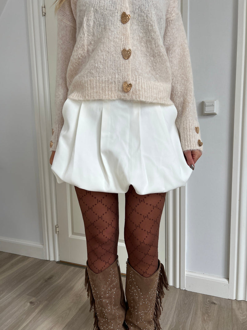 Elli white balloon skirt white