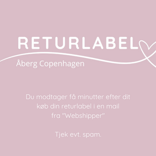 Returlabel-Åberg CPH-Åberg Copenhagen DK