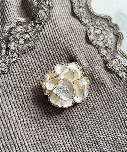 Rose broche-Hue, tilbehør-Åberg CPH-Onesize-Åberg Copenhagen DK