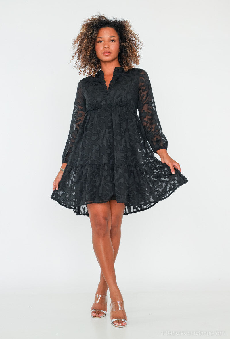 Lilie Rose black flower dress (0809) fra webshoppen Aaberg Copenhagen