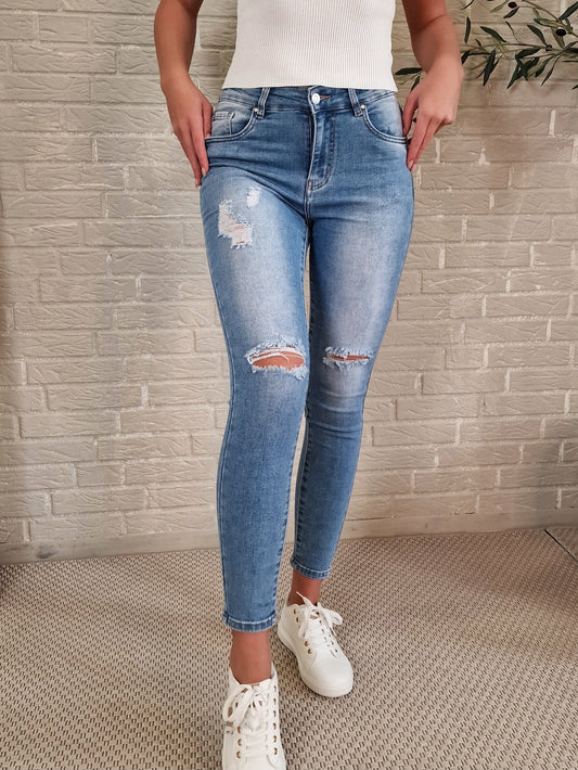 Jewelly ripped jeans 602 bukser, buks Åberg CPH 